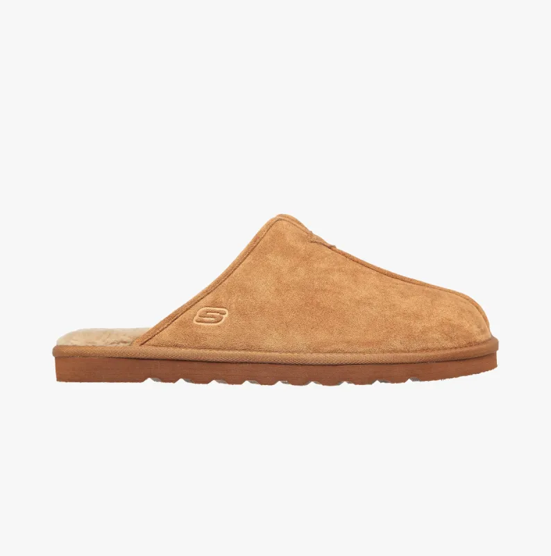 Skechers 66094/TAN RENTEN PALCO Mens Mule Slippers Tan sold by Shuperb