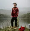 Hard Yakka LONG SLEEVE CHECK FLANNEL Mens Shirts Red sold by Shuperb