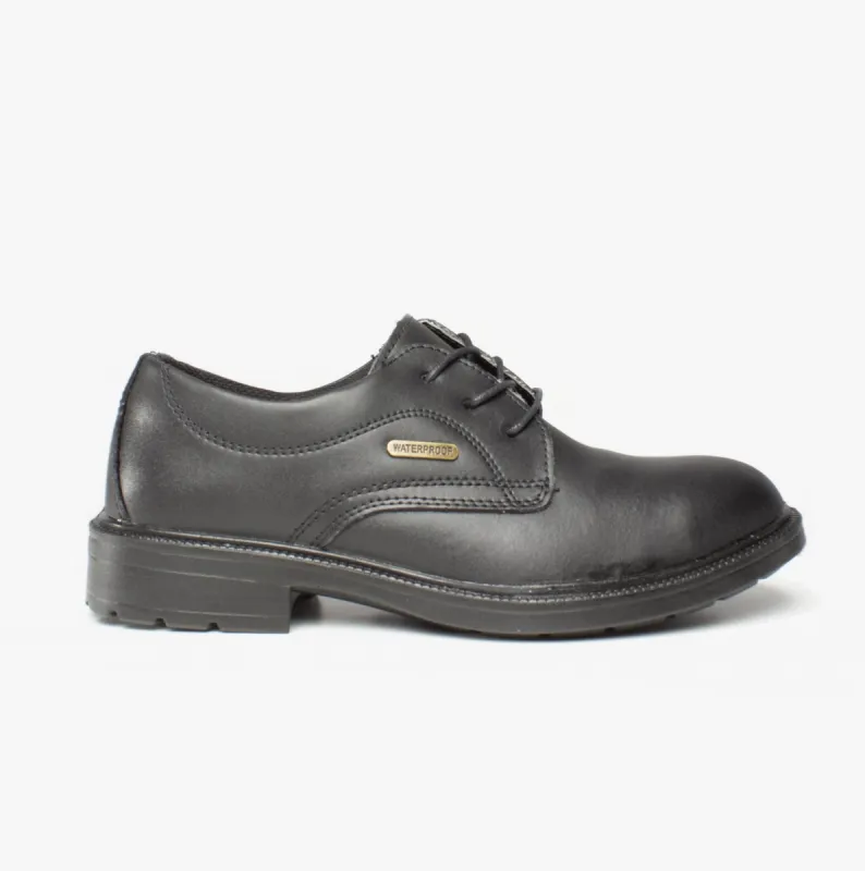 FS62 Mens Leather Safety Shoes Black sold by Shuperb