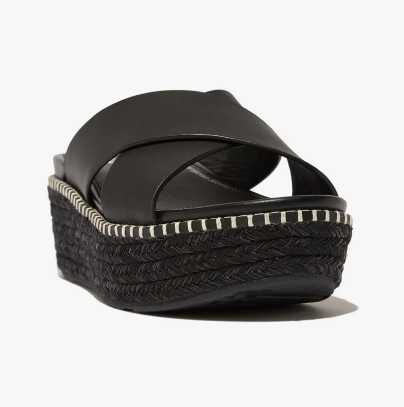 FitFlop ELOISE WEDGE Womens Espadrille Black sold by Shuperb