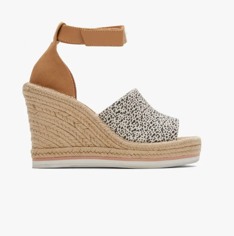 MARISOL Ladies Cotton Wedge Sandals Natural sold by Shuperb