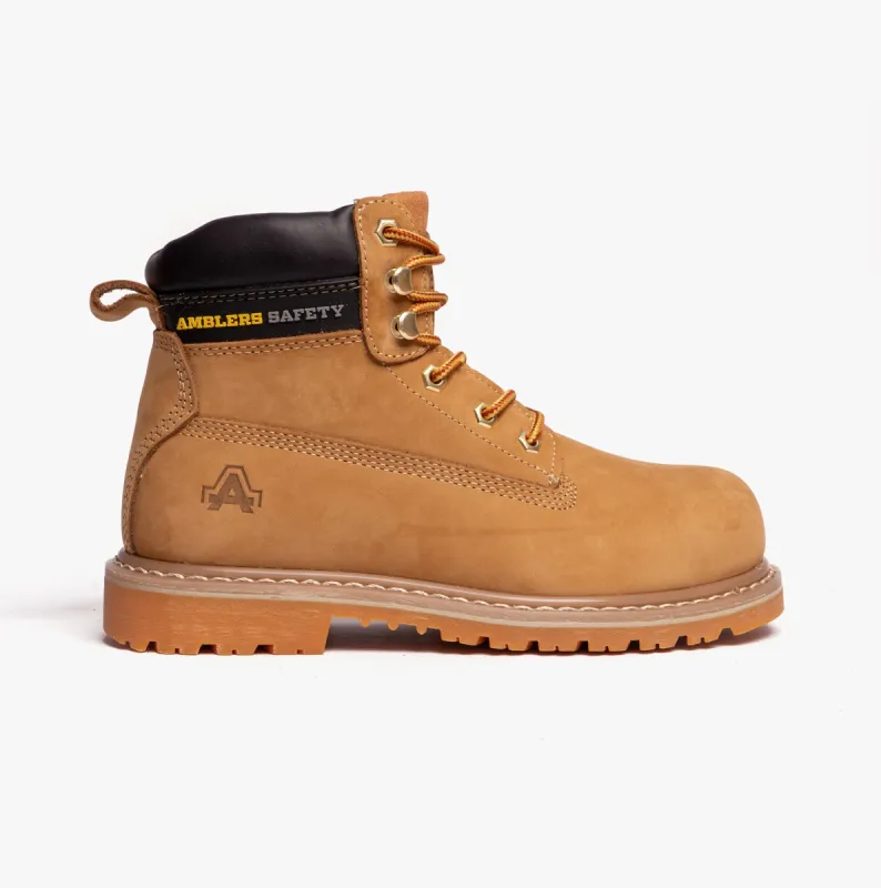 Amblers Safety FS7 Unisex Safety Boots Honey sold by Shuperb
