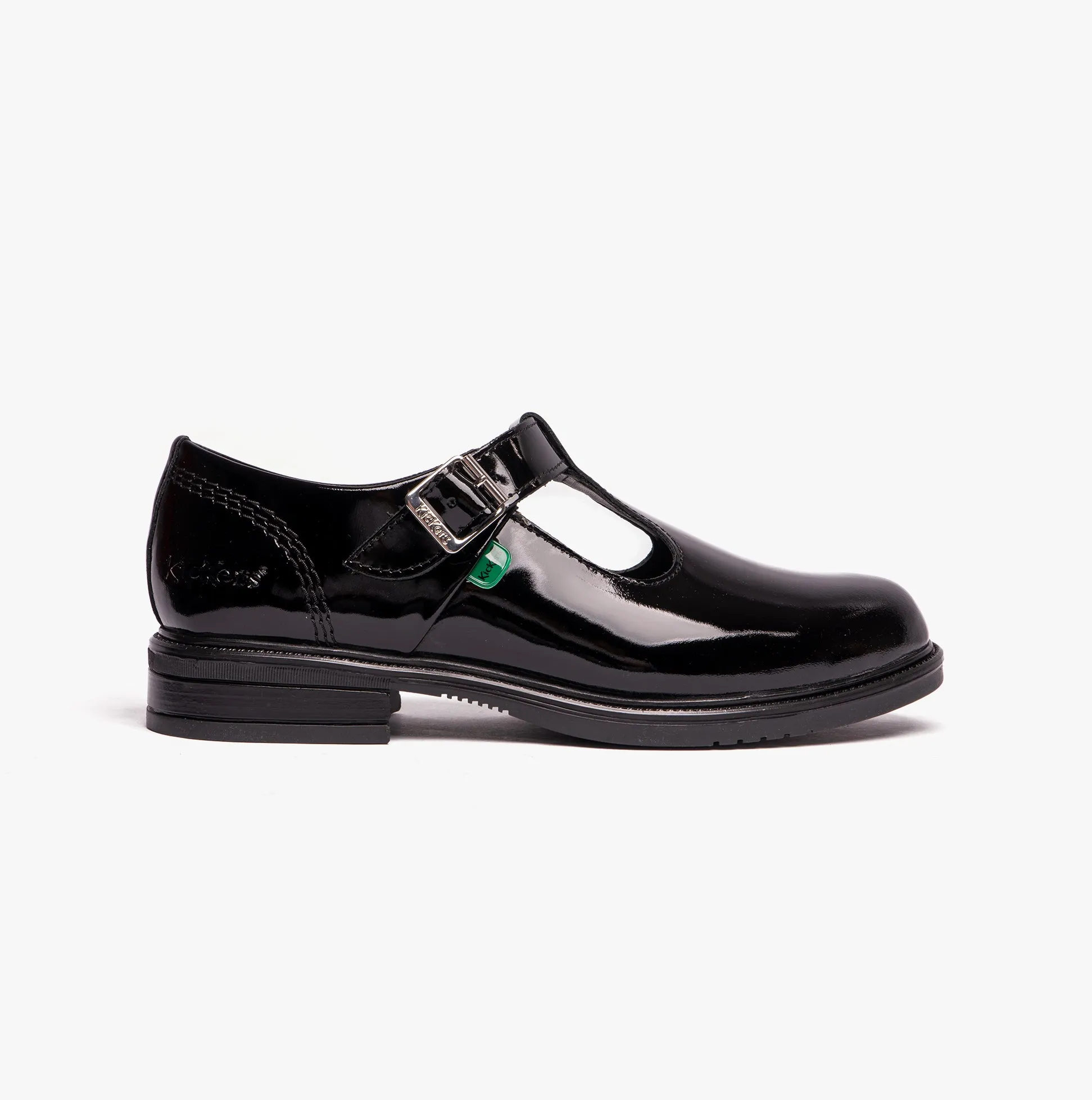 Kickers 116229 LACH T-BAR Girls School Shoes Black Patent sold by Shuperb product image thumbnail 2