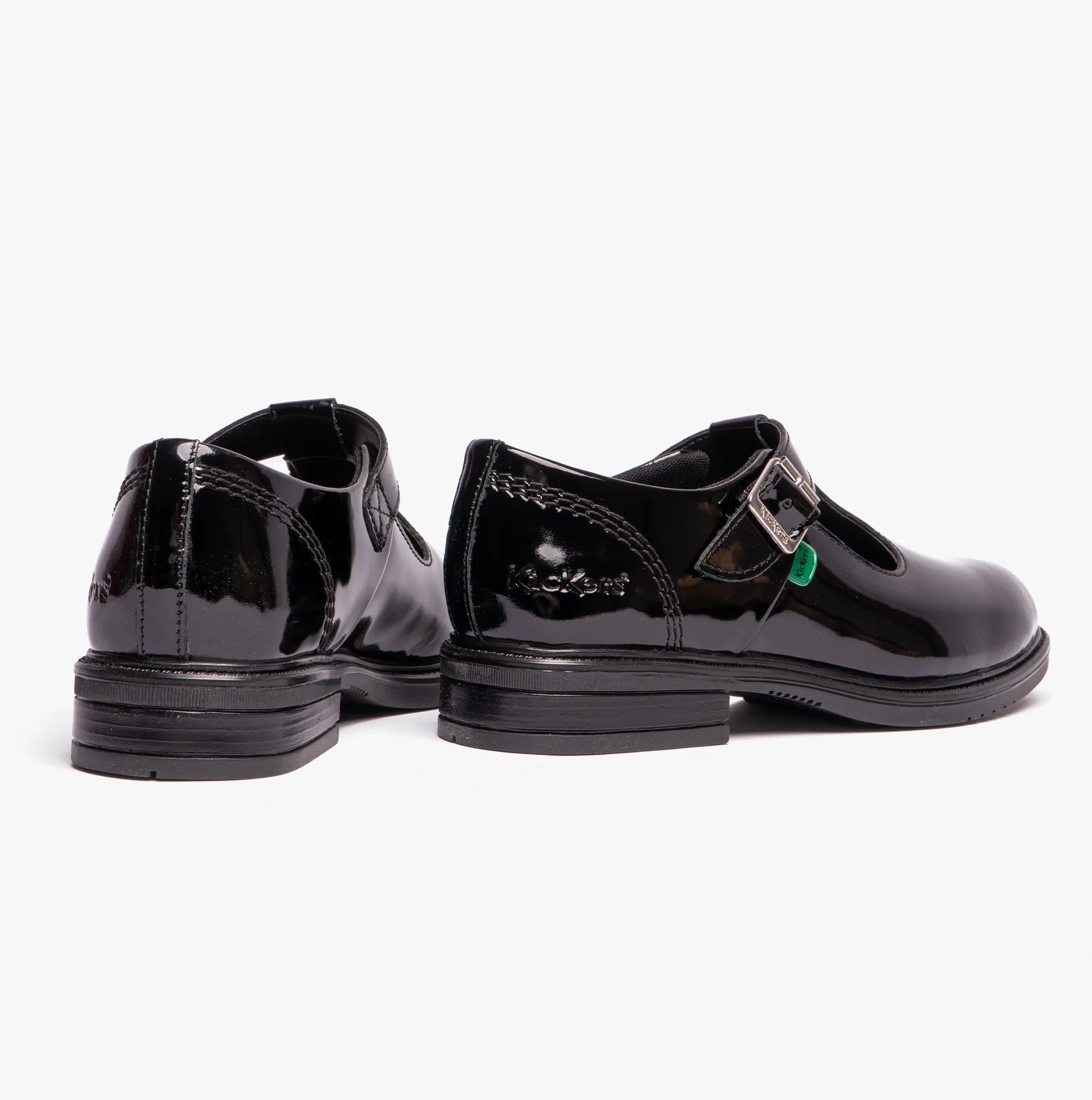 Kickers 116229 LACH T-BAR Girls School Shoes Black Patent sold by Shuperb product image thumbnail 4