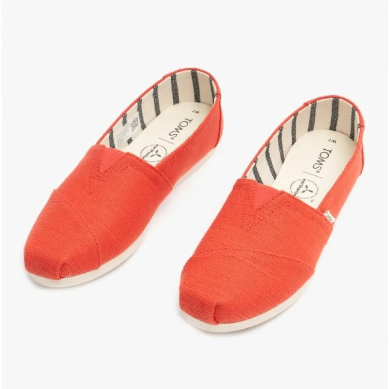 TOMS ALPARGATA Womens Canvas Espadrille Shoes Paprika sold by Shuperb