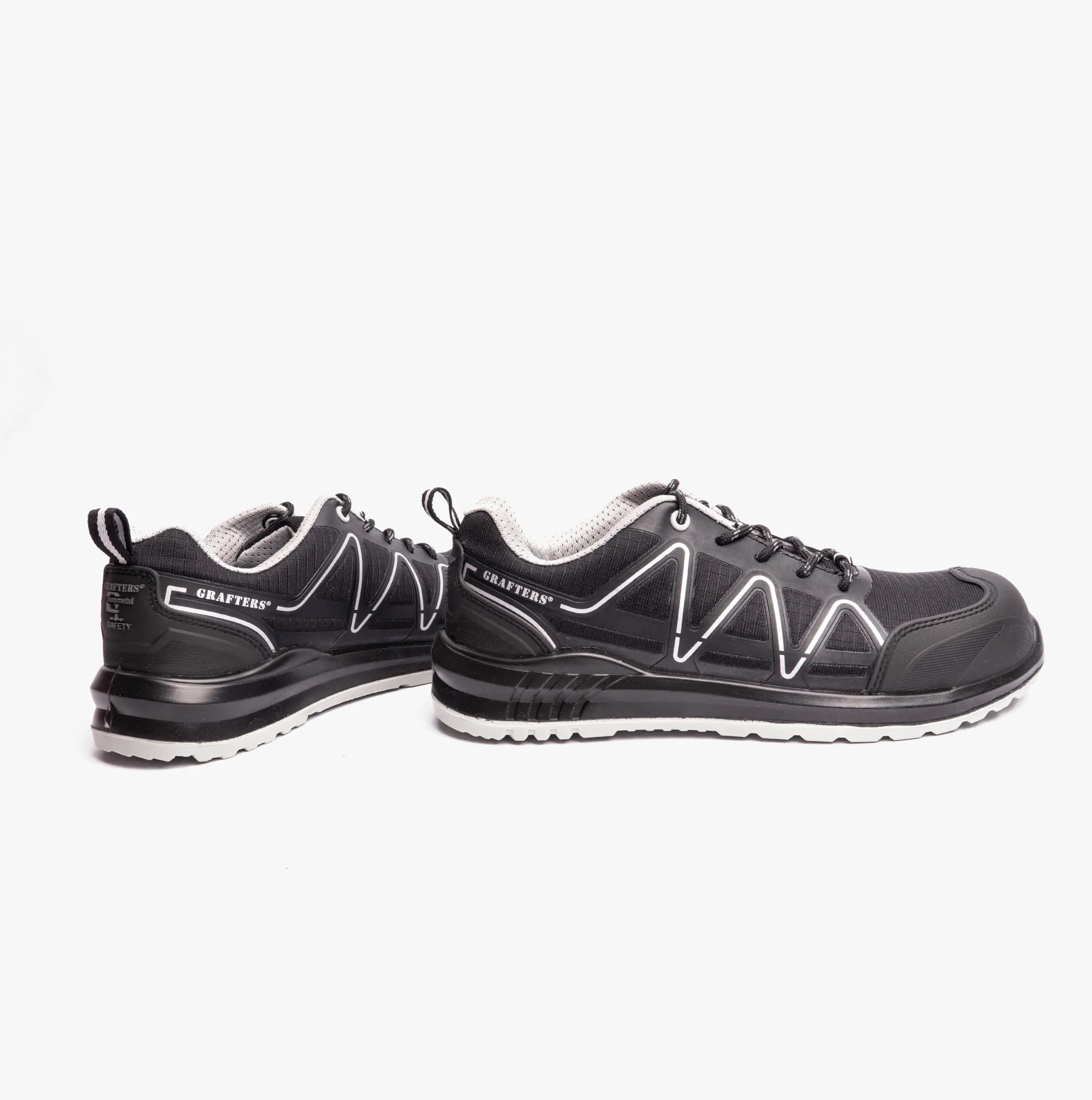 Grafters M989A Mens Composite Non-Metal Safety Trainers Black sold by Shuperb product image thumbnail 2