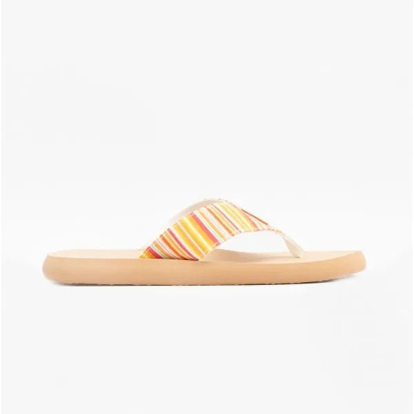 Rocket Dog ADIOS SIDELL STRIPE Womens Flip Flops Orange Multi sold by Shuperb