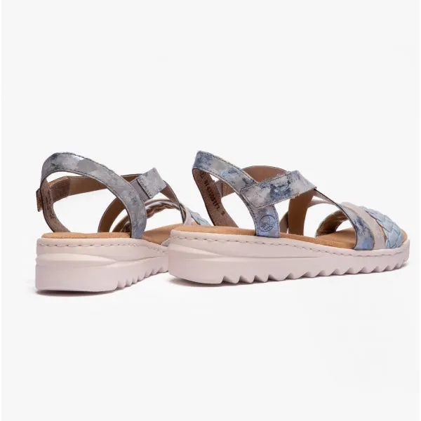 V4663-12 Ladies Strappy Sandals Blue sold by Shuperb product image thumbnail 3