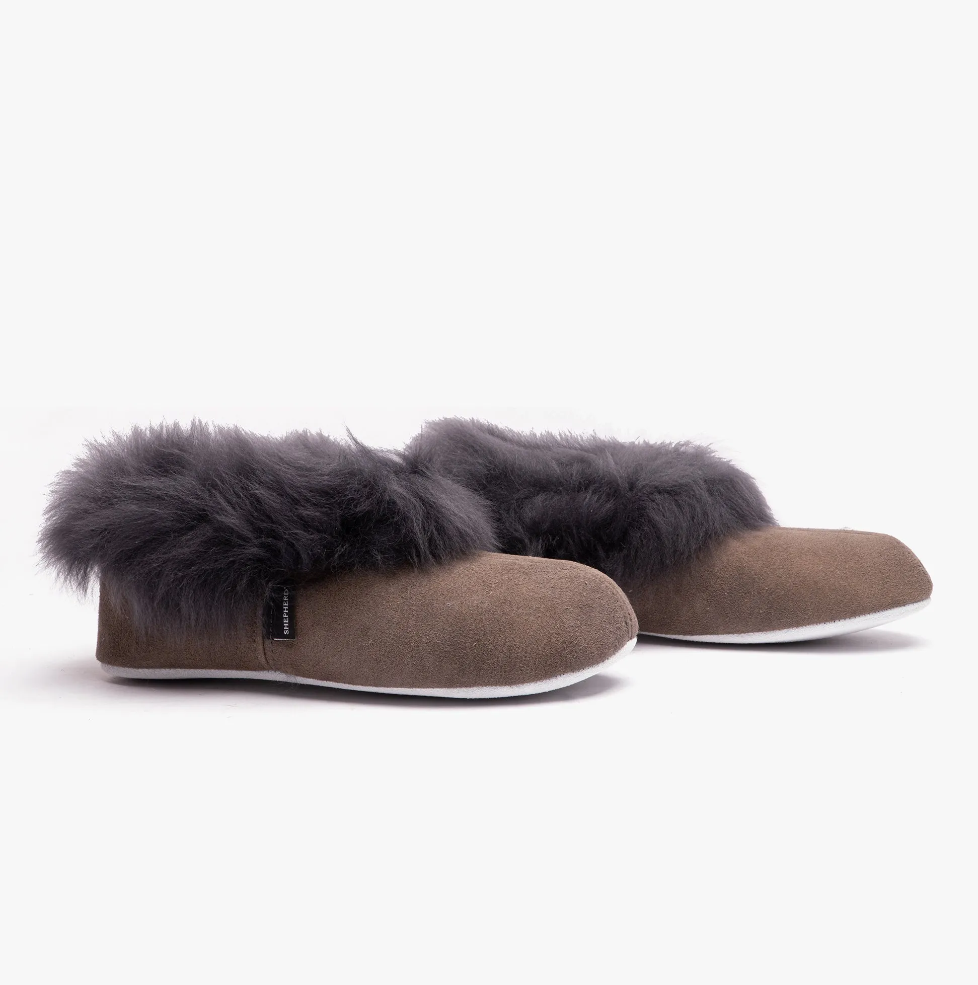 Shepherd ANNELIE Womens Sheepskin Full Slippers Asphalt sold by Shuperb product image thumbnail 3