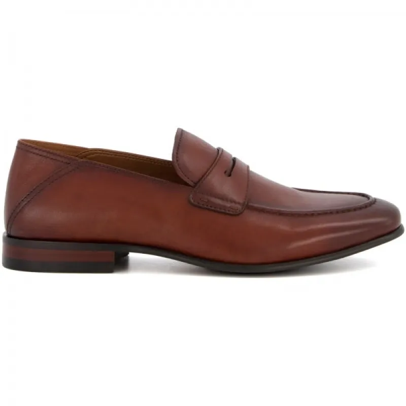 Dune London SYNC Mens Leather Loafers Tan sold by Shuperb