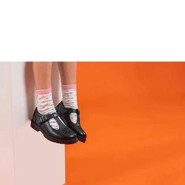 FIONA Girls Leather School Shoes Black sold by Shuperb product image thumbnail 2