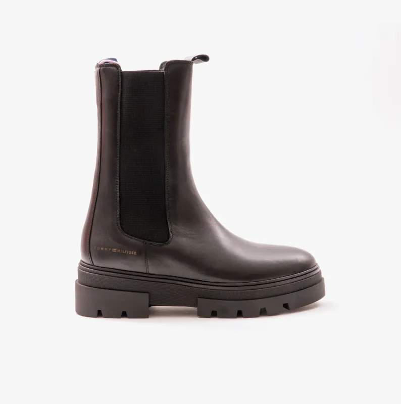 Tommy Hilfiger MONOCHROMATIC Womens Boots Black sold by Shuperb