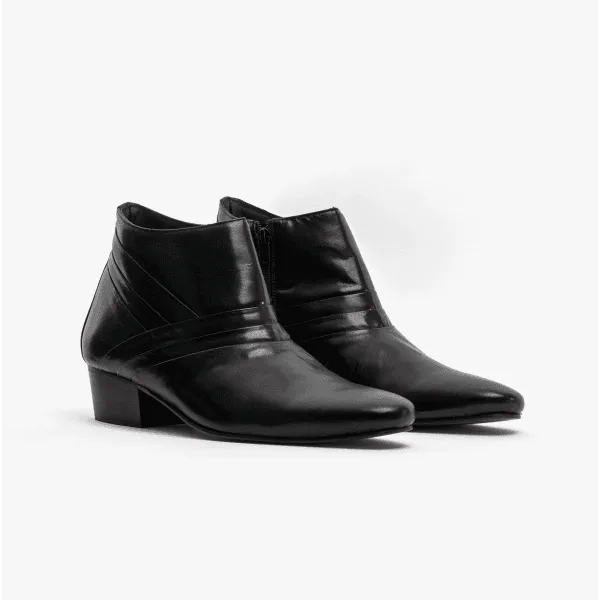 Club Cubano MARIO Mens Leather Cuban Heel Boots Black sold by Shuperb product image thumbnail 3