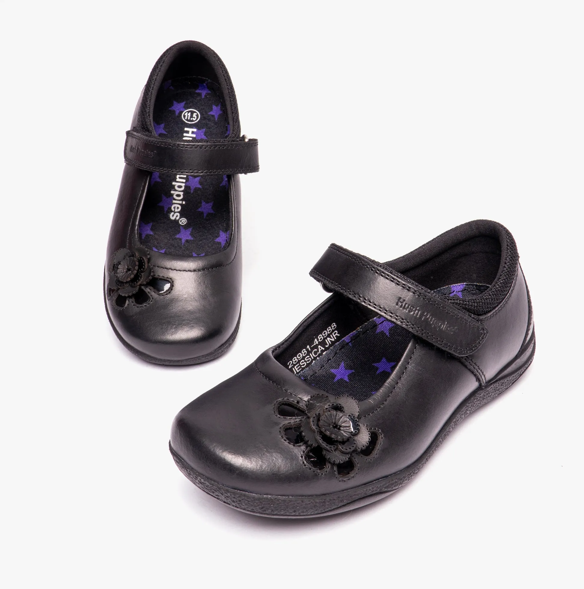 Hush Puppies JESSICA Girls School Shoes Black sold by Shuperb product image thumbnail 4