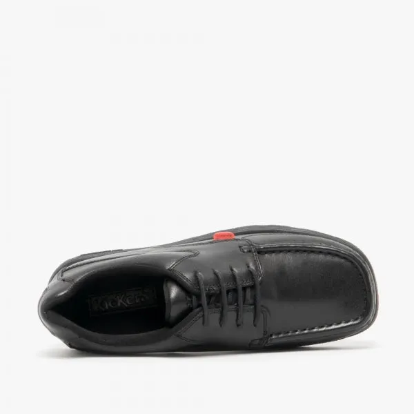 Kickers 114243 FRAGMA LACE 4 EYE Boys School Shoes Black sold by Shuperb product image thumbnail 4
