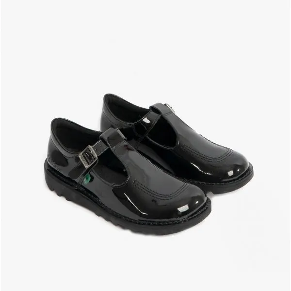 KICK T BAR PATENT Girls Leather Shoes Black sold by Shuperb product image thumbnail 2