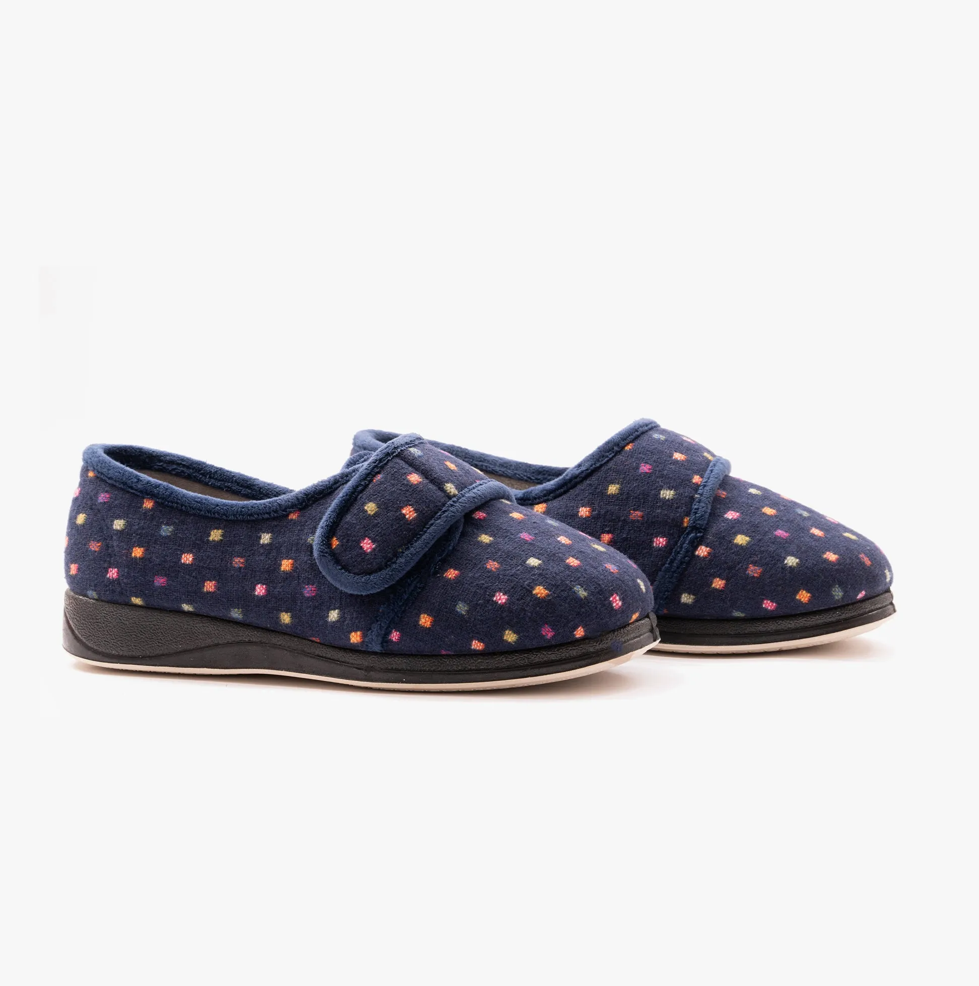 Padders LOTTY Womens (4E/6E) Full Slippers Navy sold by Shuperb product image thumbnail 2