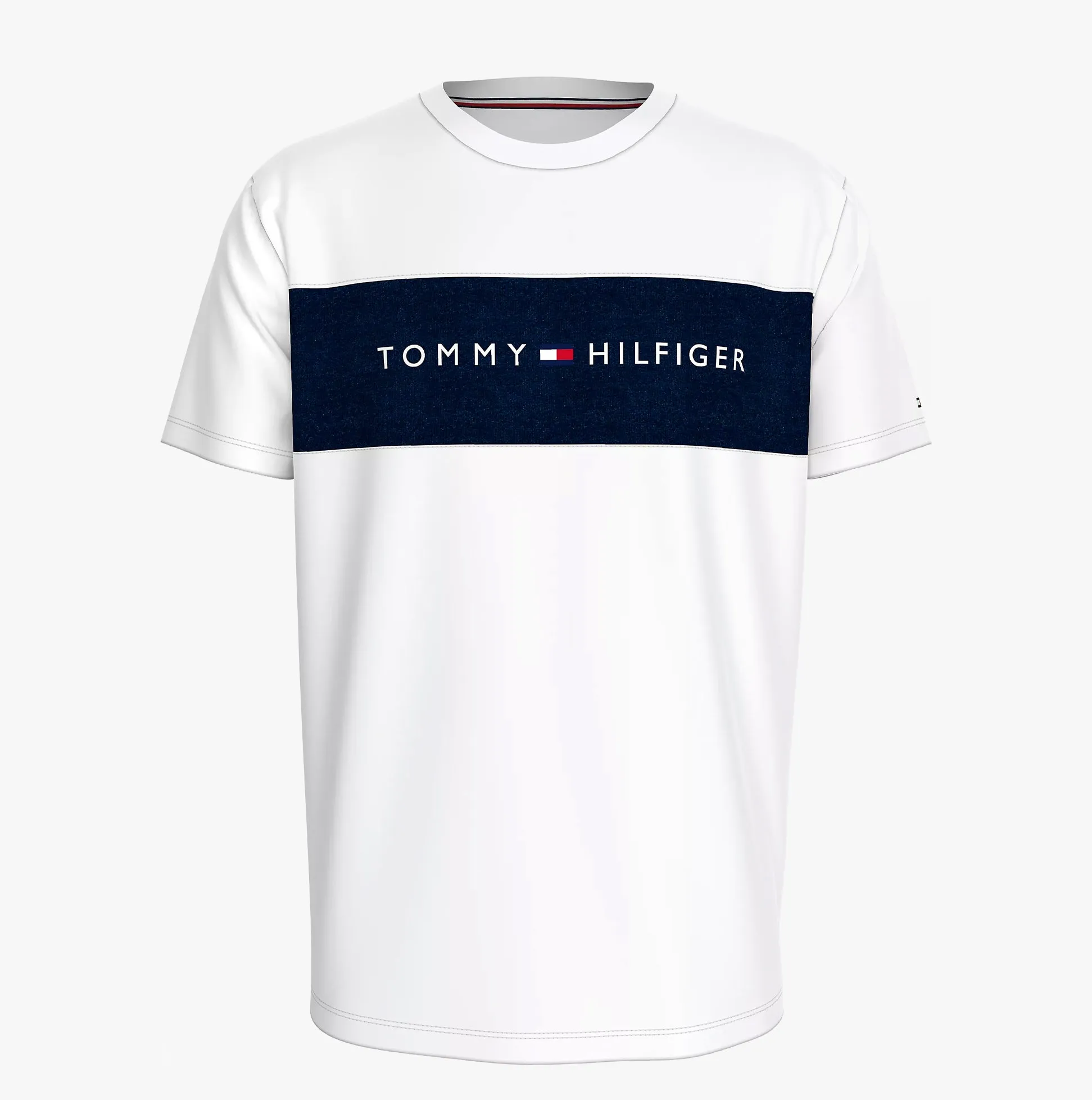 Tommy Hilfiger T-SHIRT BLO LOG Mens White sold by Shuperb