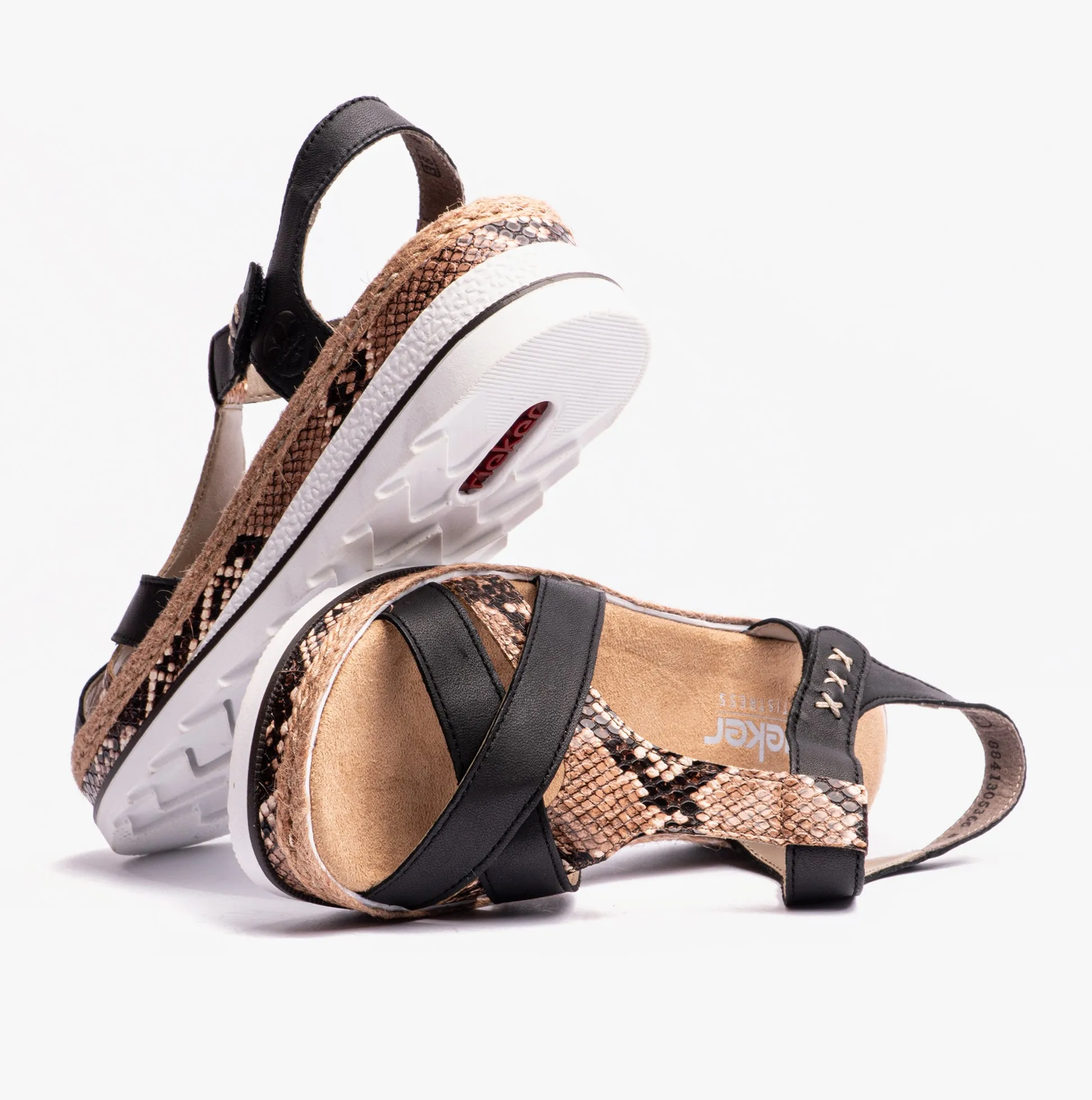 Rieker V7919-00 Womens Sandals Black sold by Shuperb product image thumbnail 2