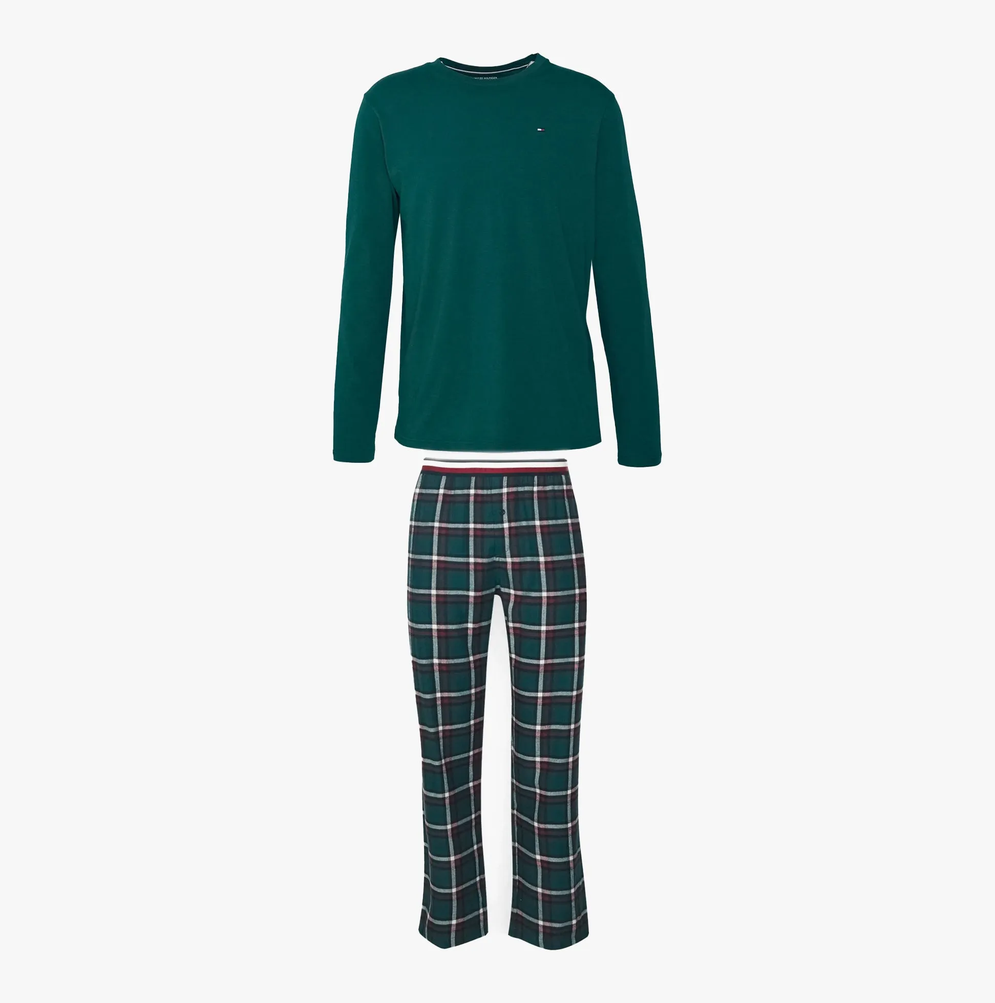 GLOBAL STRIPE Mens Pyjama Gift Set Deep Spruce/Global St Green sold by Shuperb product image thumbnail 5