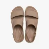 Crocs 206453-2EL BROOKLYN LOW WEDGE Womens Sandals Latte/Mushroom sold by Shuperb