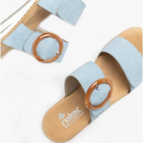 V0692-10 Ladies Twin-Strap Sandals Blue sold by Shuperb product image thumbnail 2