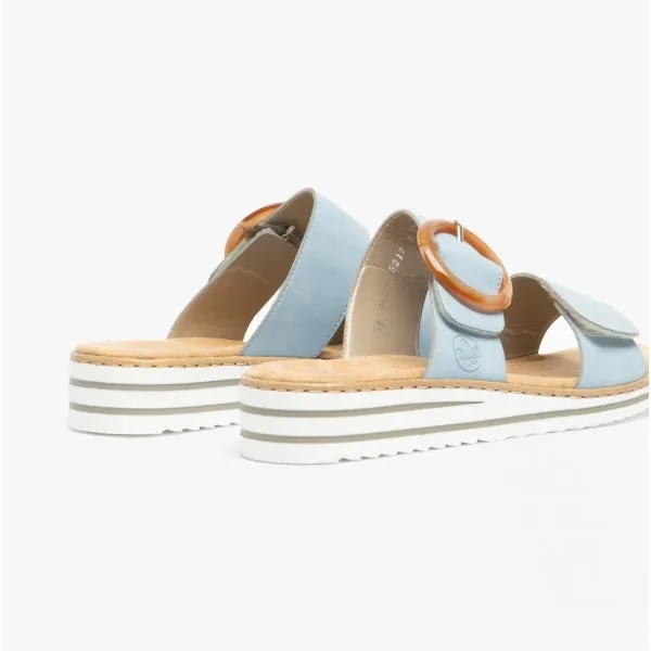 V0692-10 Ladies Twin-Strap Sandals Blue sold by Shuperb product image thumbnail 5