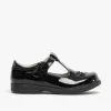 Boulevard Girls Touch Fasten T-Bar School Shoes Black Patent sold by Shuperb