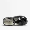 Boulevard Girls Touch Fasten T-Bar School Shoes Black Patent sold by Shuperb
