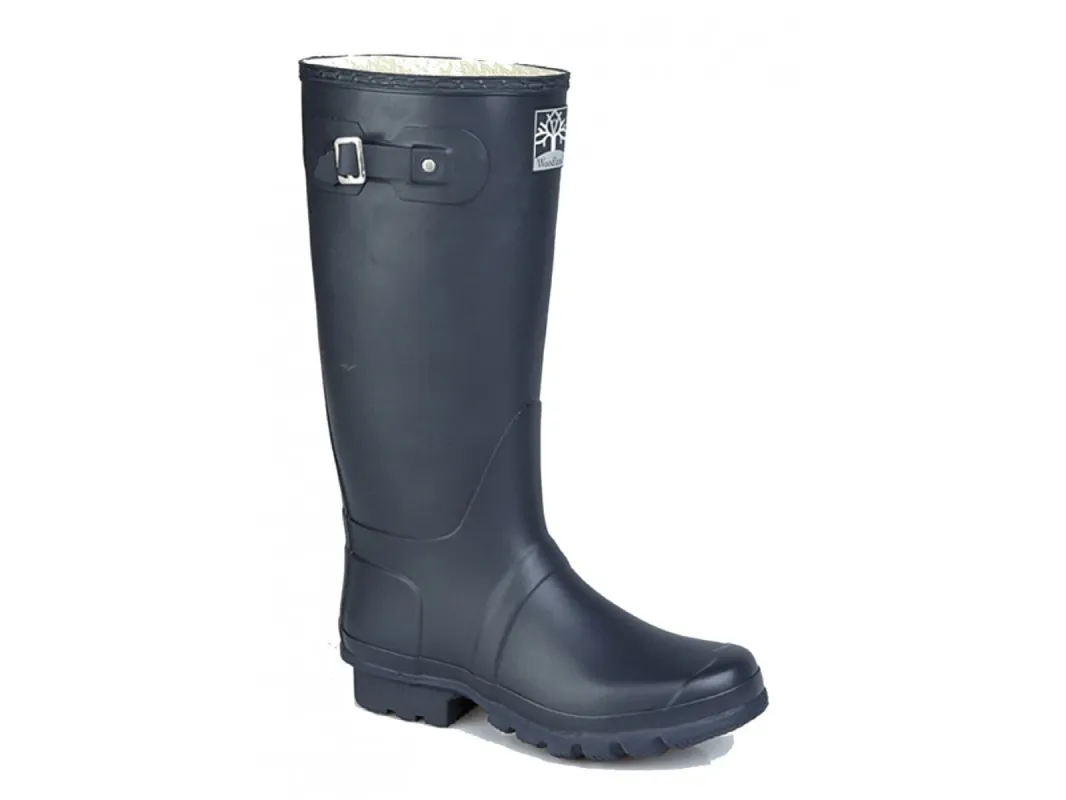 Woodland COUNTRY Wide Calf Unisex Buckle Wellington Boots Navy Blue sold by Shuperb