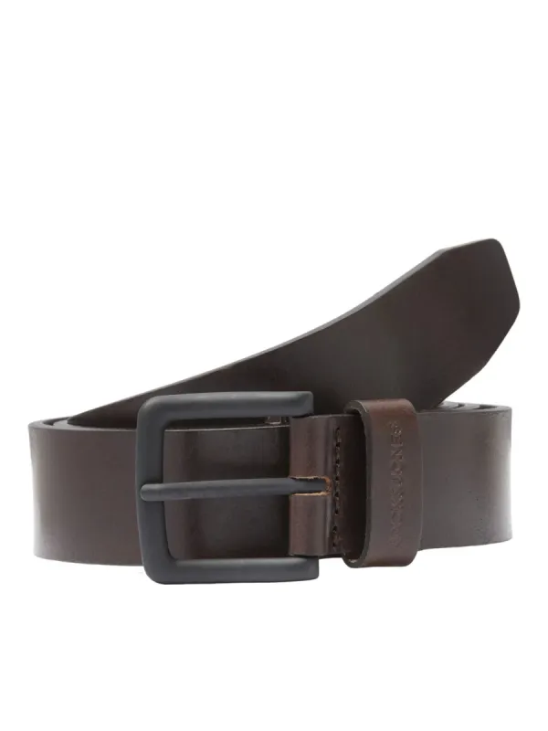 Jack & Jones ROMA Mens Belt Brown Coffee sold by Shuperb