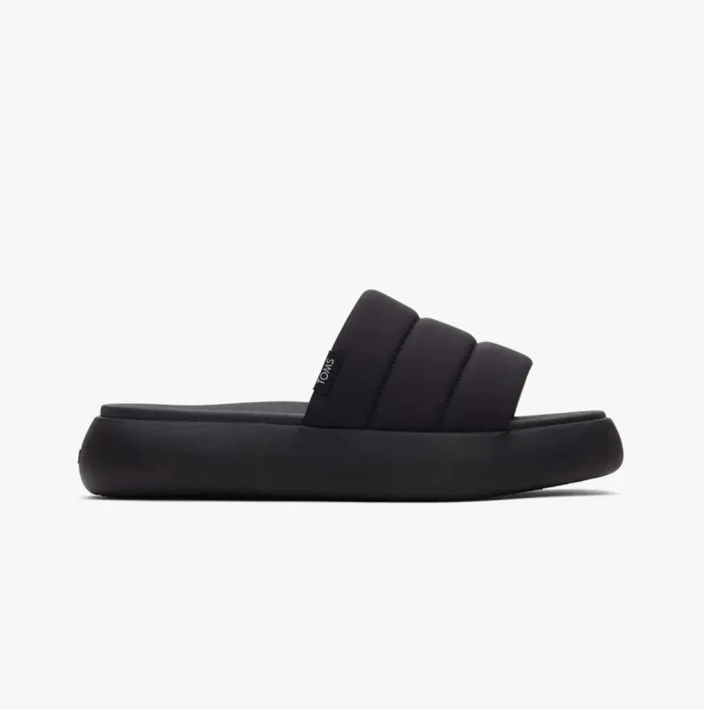 TOMS ALPARGATA MALLOW SLIDE Womens Sandals Black sold by Shuperb