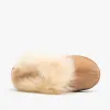 Shepherd EVELINA Womens Sheepskin Mules Chestnut sold by Shuperb
