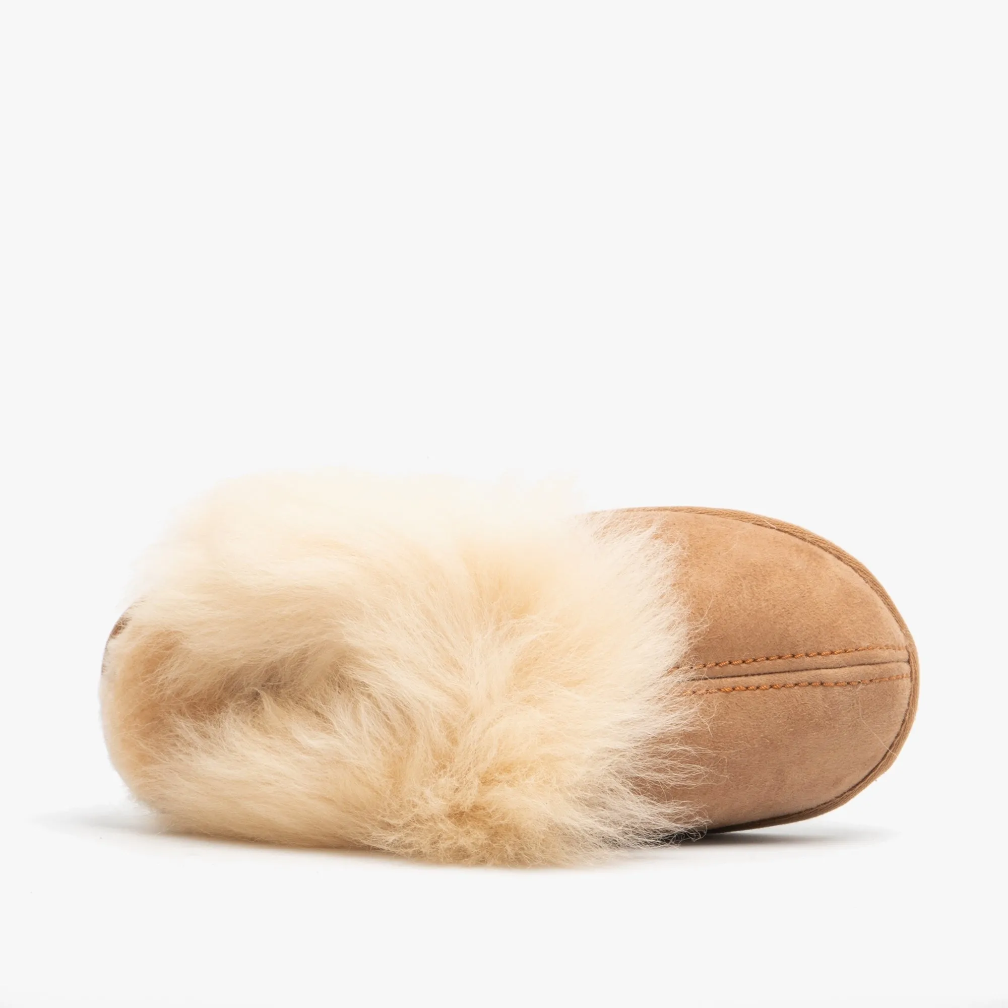 Shepherd EVELINA Womens Sheepskin Mules Chestnut sold by Shuperb product image thumbnail 4