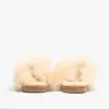 Shepherd EVELINA Womens Sheepskin Mules Chestnut sold by Shuperb
