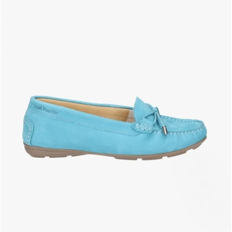 Hush Puppies MAGGIE Womens Leather Driving Shoes Teal sold by Shuperb