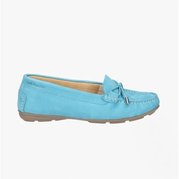 Hush Puppies MAGGIE Womens Leather Driving Shoes Teal sold by Shuperb