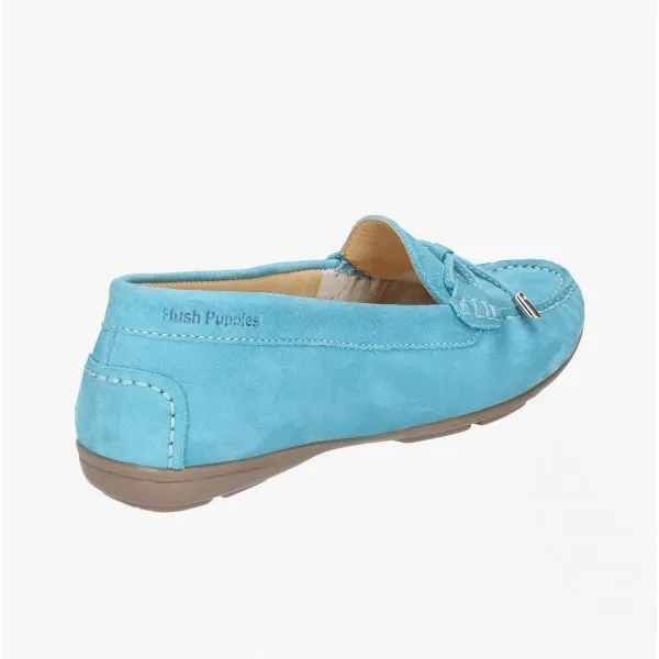 Hush Puppies MAGGIE Womens Leather Driving Shoes Teal sold by Shuperb product image thumbnail 4