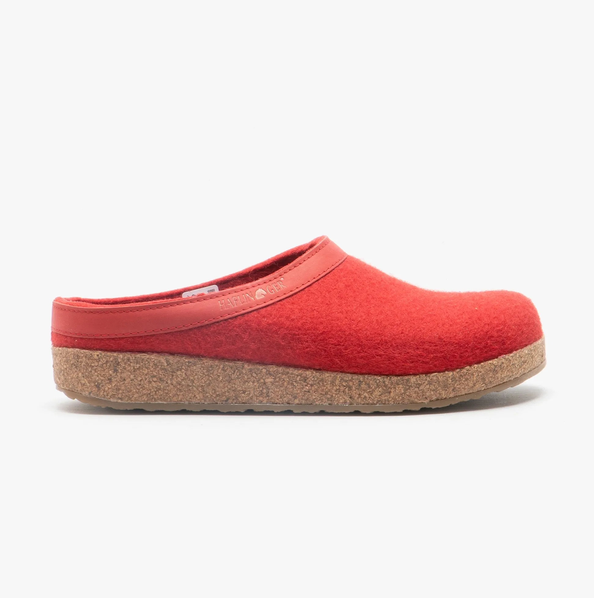 TORBEN Ladies Felt Wide Fit Mule Slippers Red sold by Shuperb