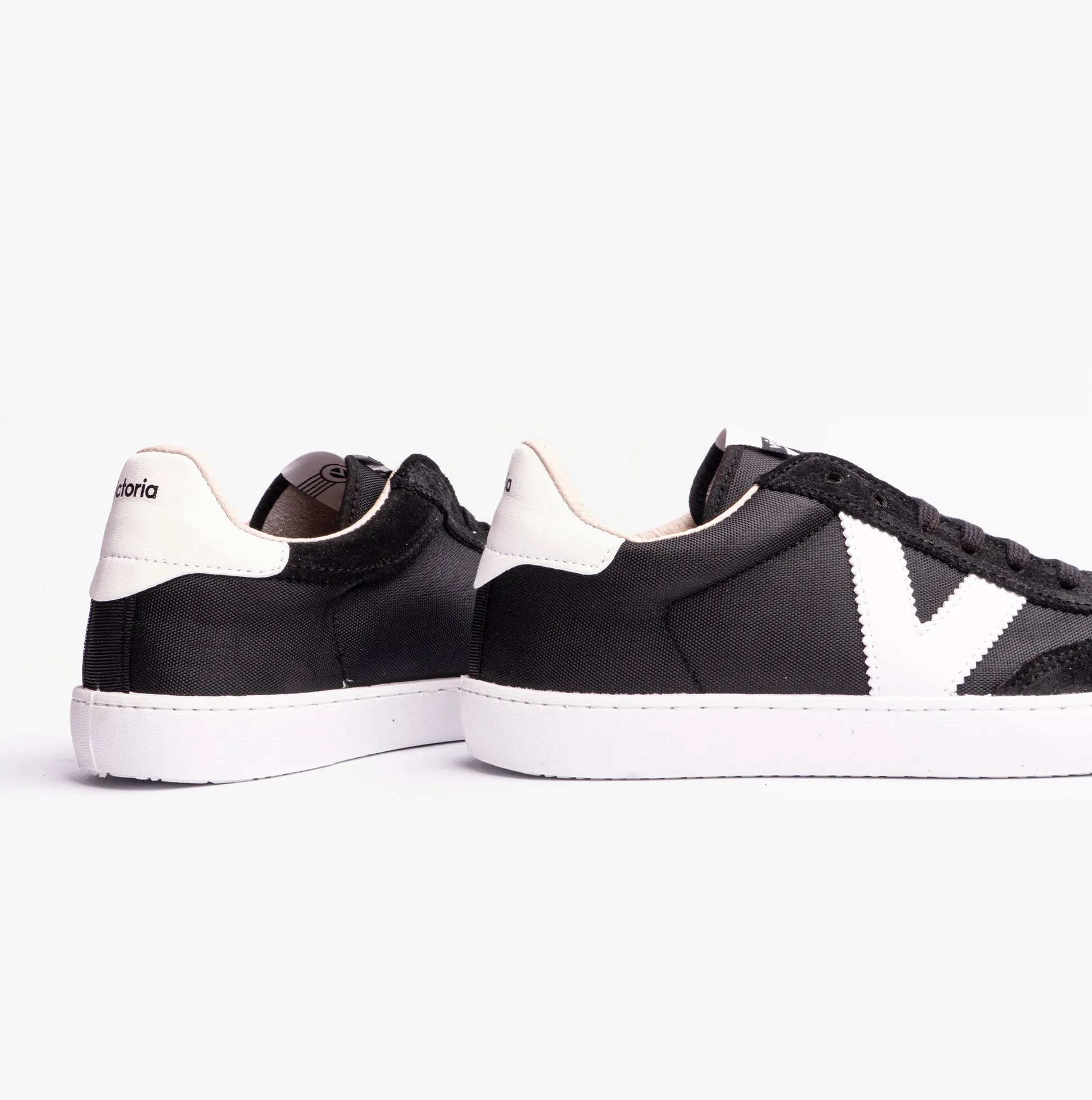 Victoria BERLIN SPLIT LEATHER & NYLON Womens Trainers Negro sold by Shuperb product image thumbnail 5