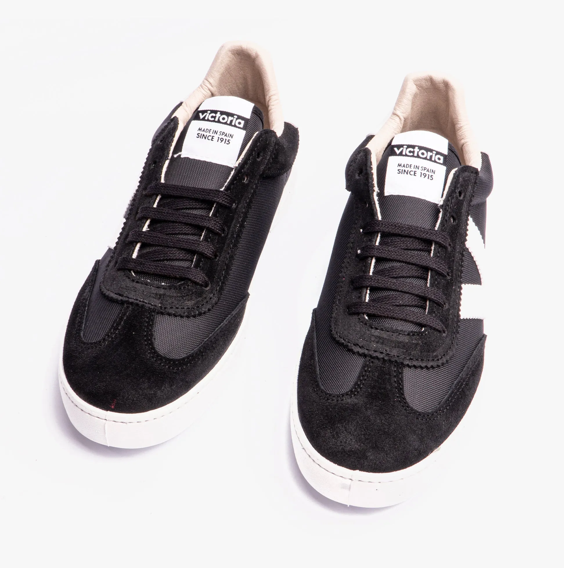 Victoria BERLIN SPLIT LEATHER & NYLON Womens Trainers Negro sold by Shuperb product image thumbnail 2