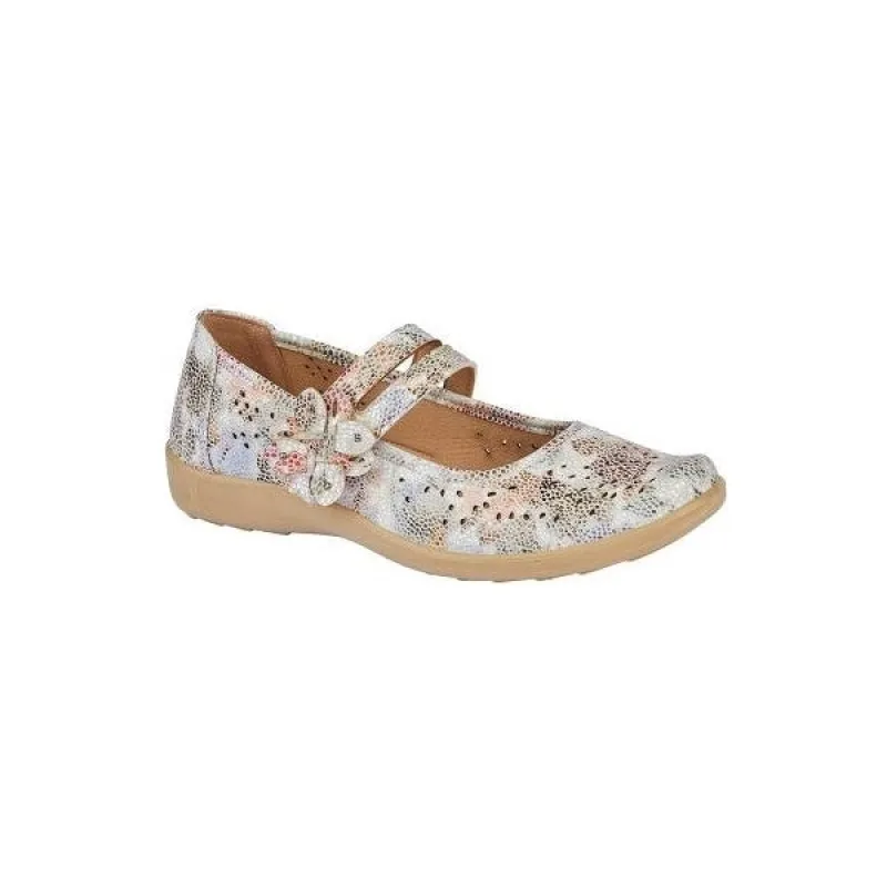 Boulevard L730FM Womens Faux Leather Mary Jane Shoes Multi Floral sold by Shuperb