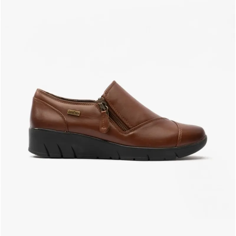 Jana 24660-29-305 Womens Leather Shoes Brown sold by Shuperb