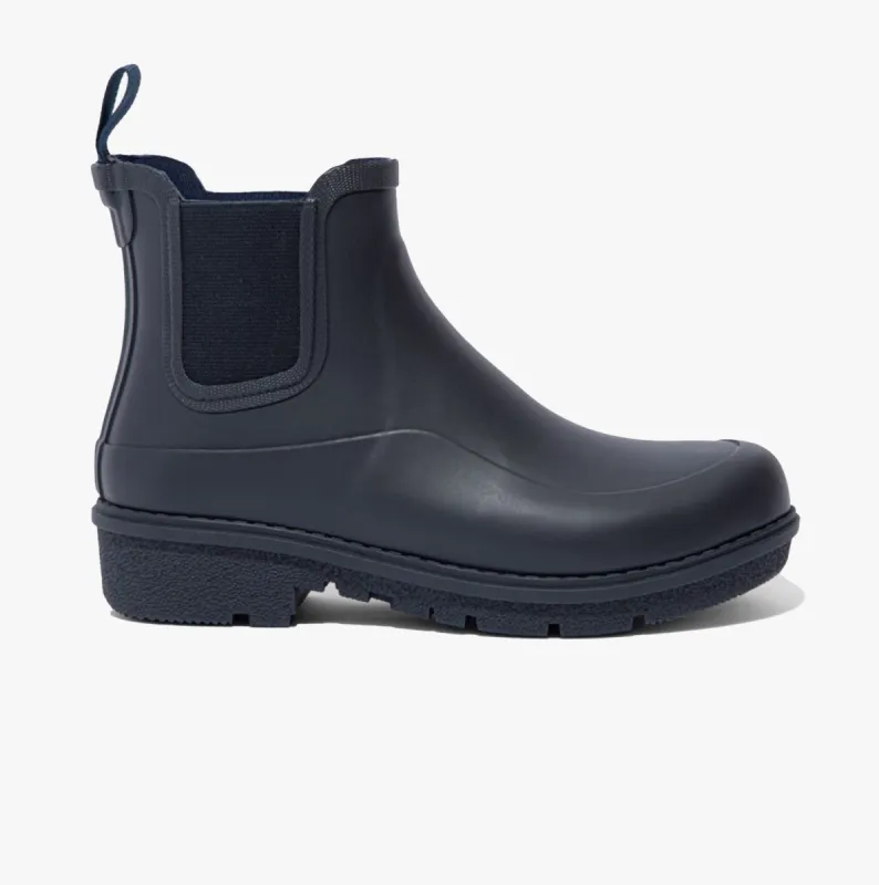 FitFlop WONDERWELLY Womens Rubber Chelsea Boots Midnight Navy sold by Shuperb