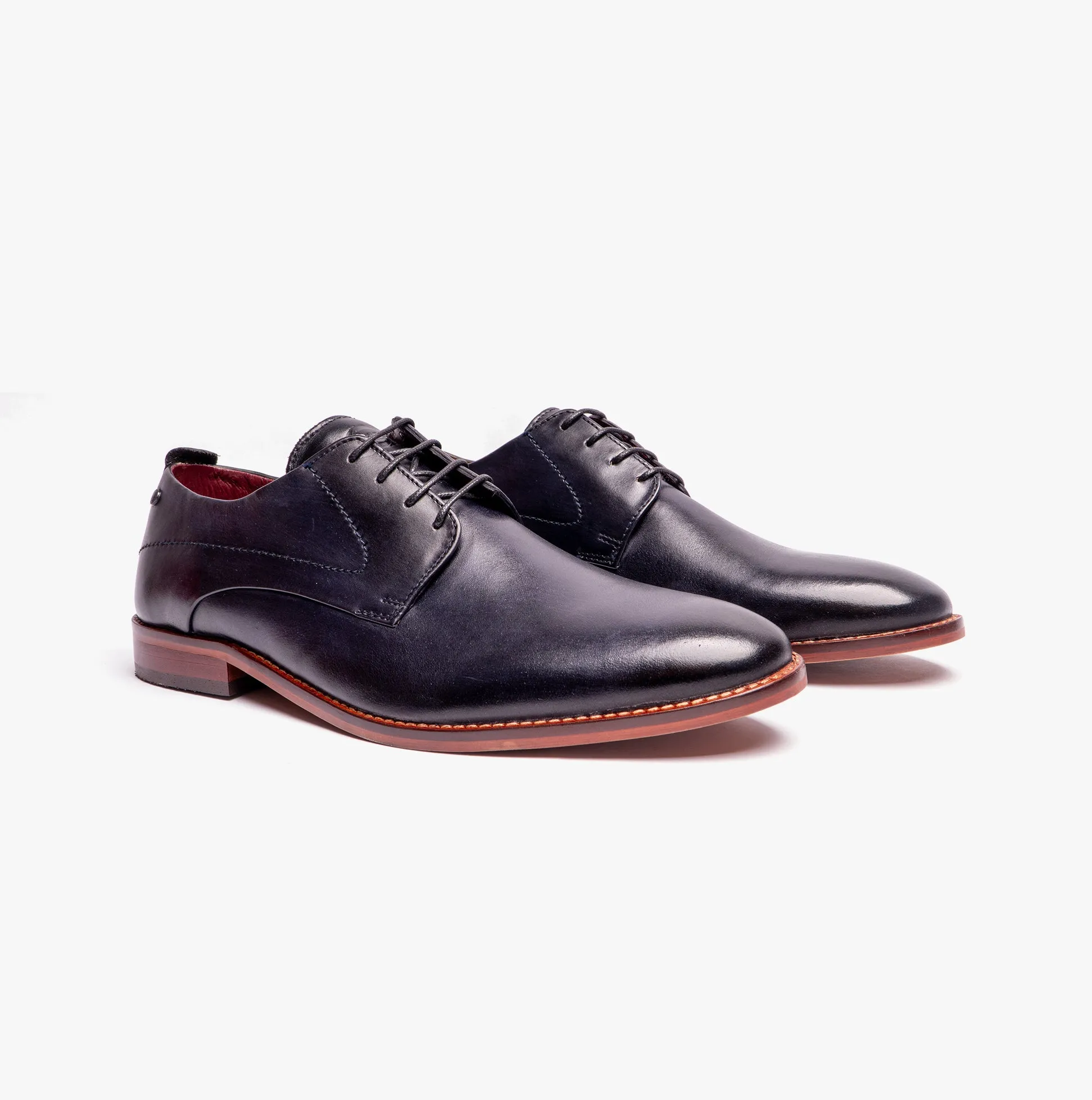 Base London SCRIPT Mens Derby Shoes Navy sold by Shuperb product image thumbnail 3