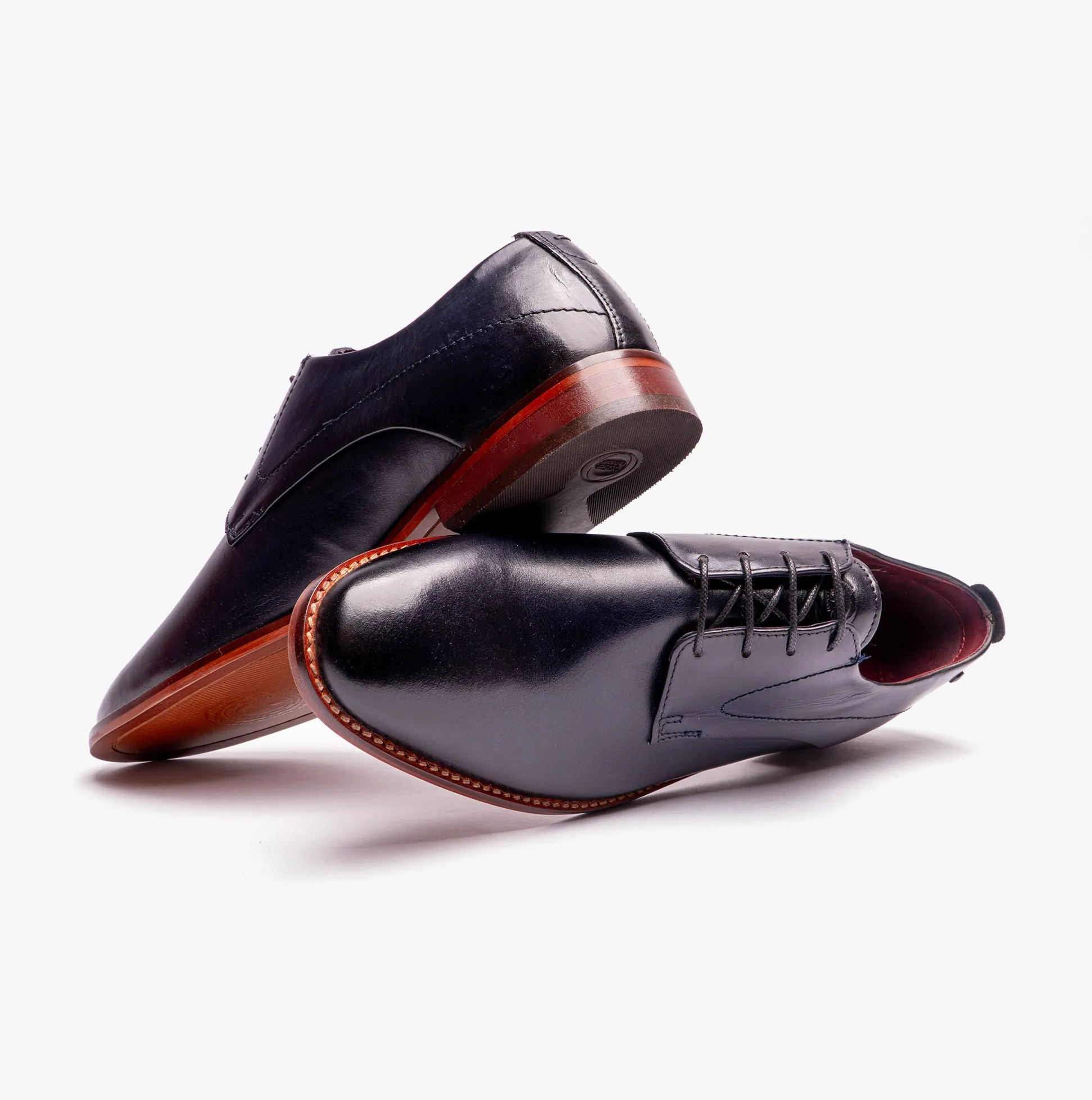 Base London SCRIPT Mens Derby Shoes Navy sold by Shuperb product image thumbnail 4