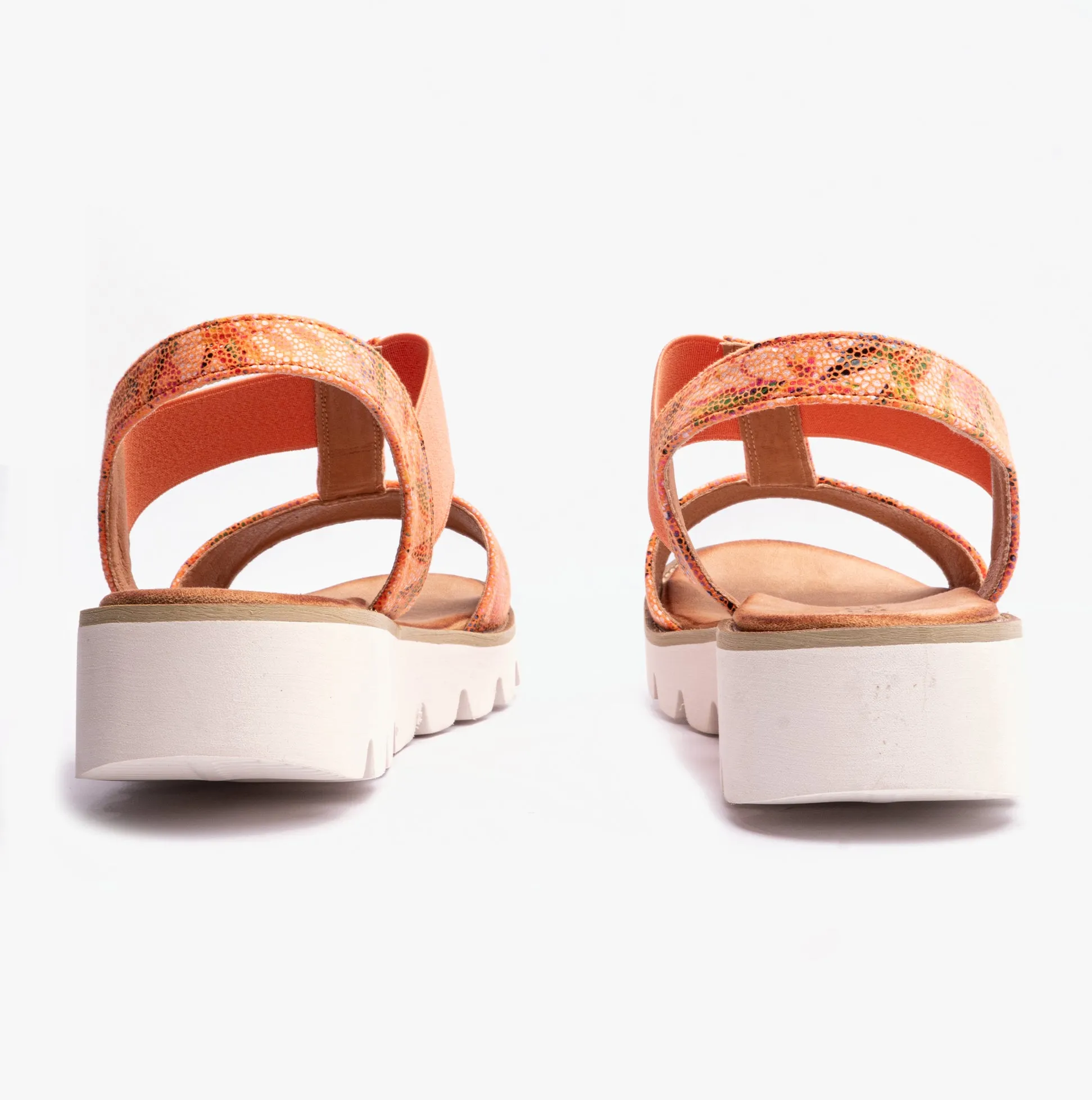 Heavenly Feet RITZ Womens Sandals Floral Orange sold by Shuperb product image thumbnail 4