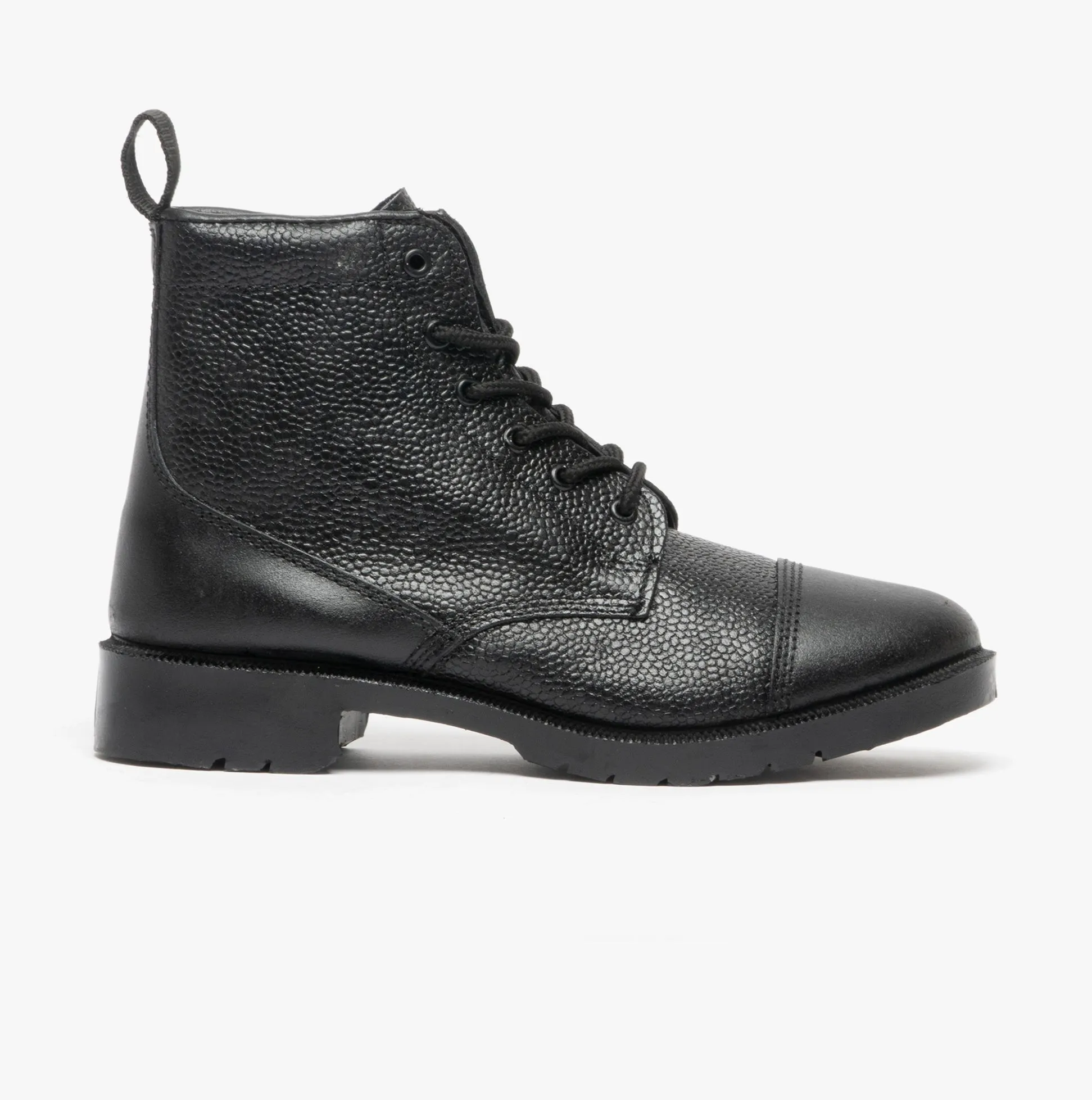 Grafters M391A Unisex Grain Leather Work Boots Black sold by Shuperb