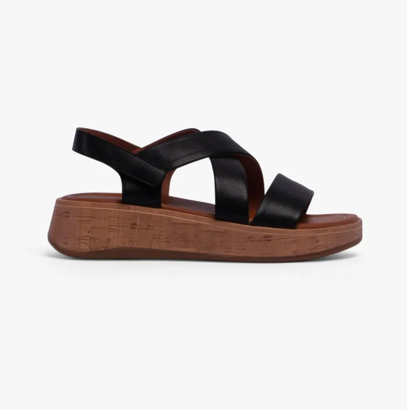 Heavenly Feet HARPER Womens Sandals Black sold by Shuperb