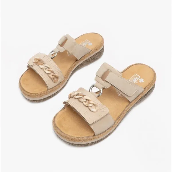 V0692-60 Ladies Twin-Strap Sandals Beige sold by Shuperb product image thumbnail 3